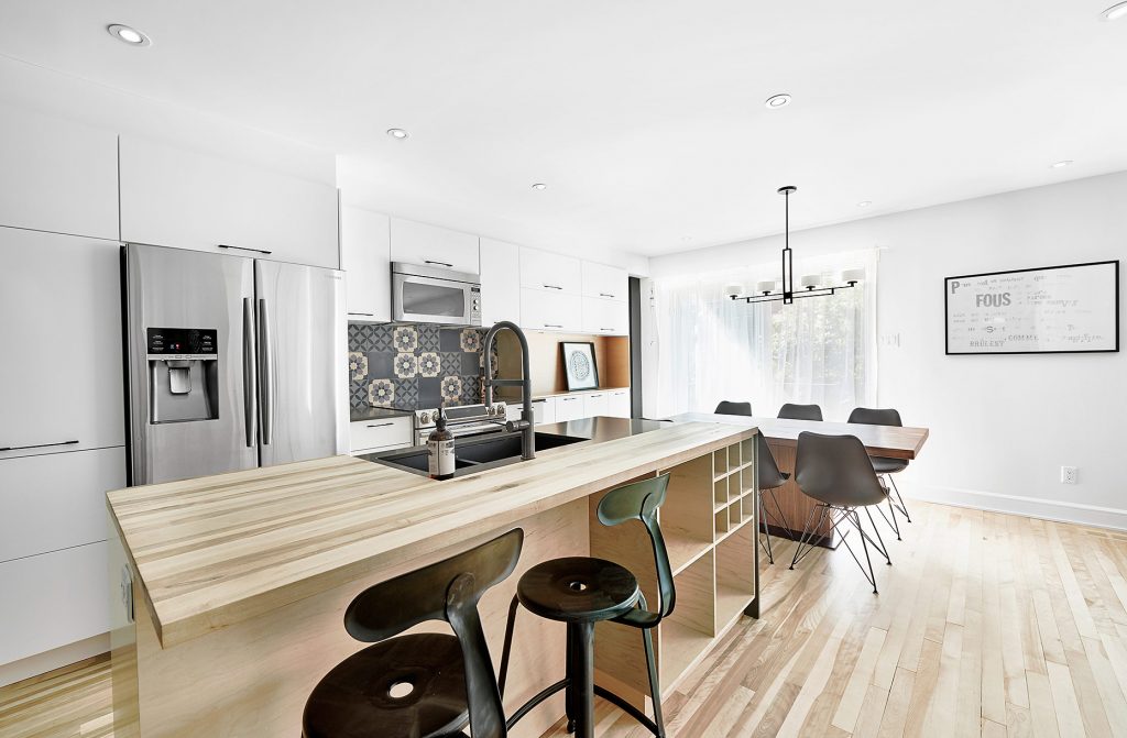 Modern interior design photoshoot